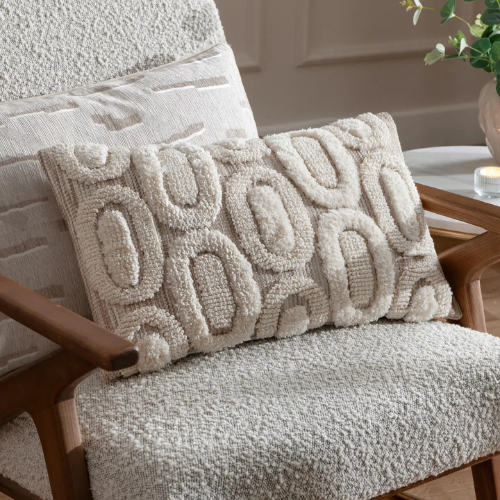 HOUSSE DE COUSSIN CAPITONNE - FOSSE NATUREL